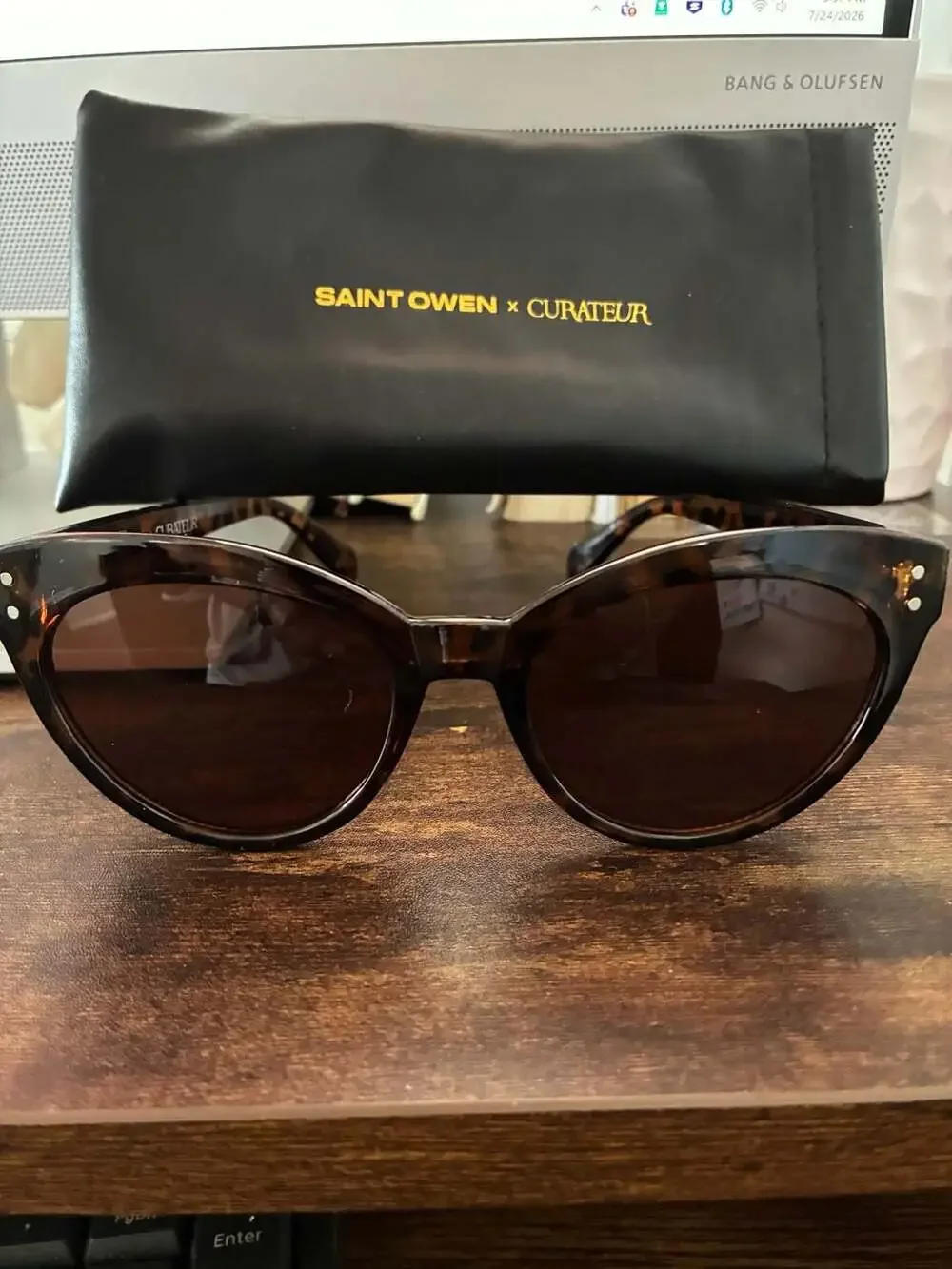 Saint Owen x Curateur WYLDE Tortoise Shell Cat Eye Sunglasses-NWT